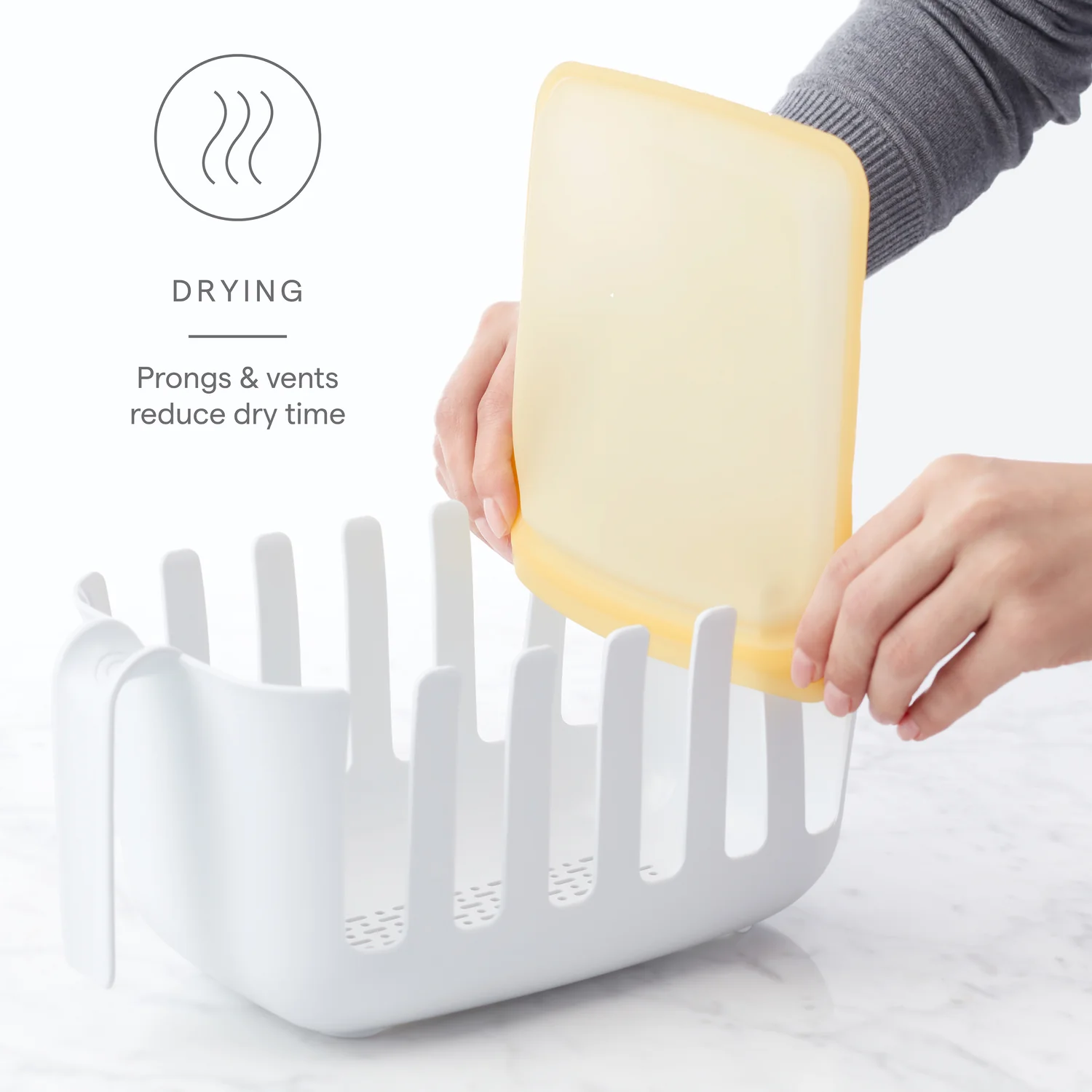 Bag Drying Rack and Bin Set